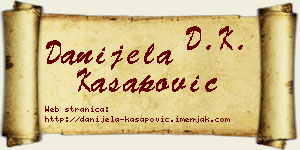 Danijela Kasapović vizit kartica